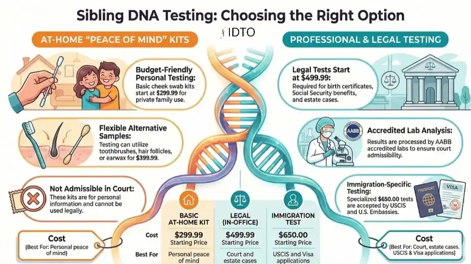 Cost Comparison Of Different Sibling DNA Testing Services - IDTO DNA ...