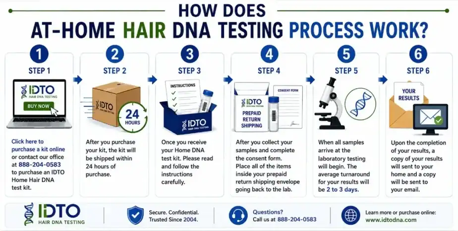 hair dna testing kit process